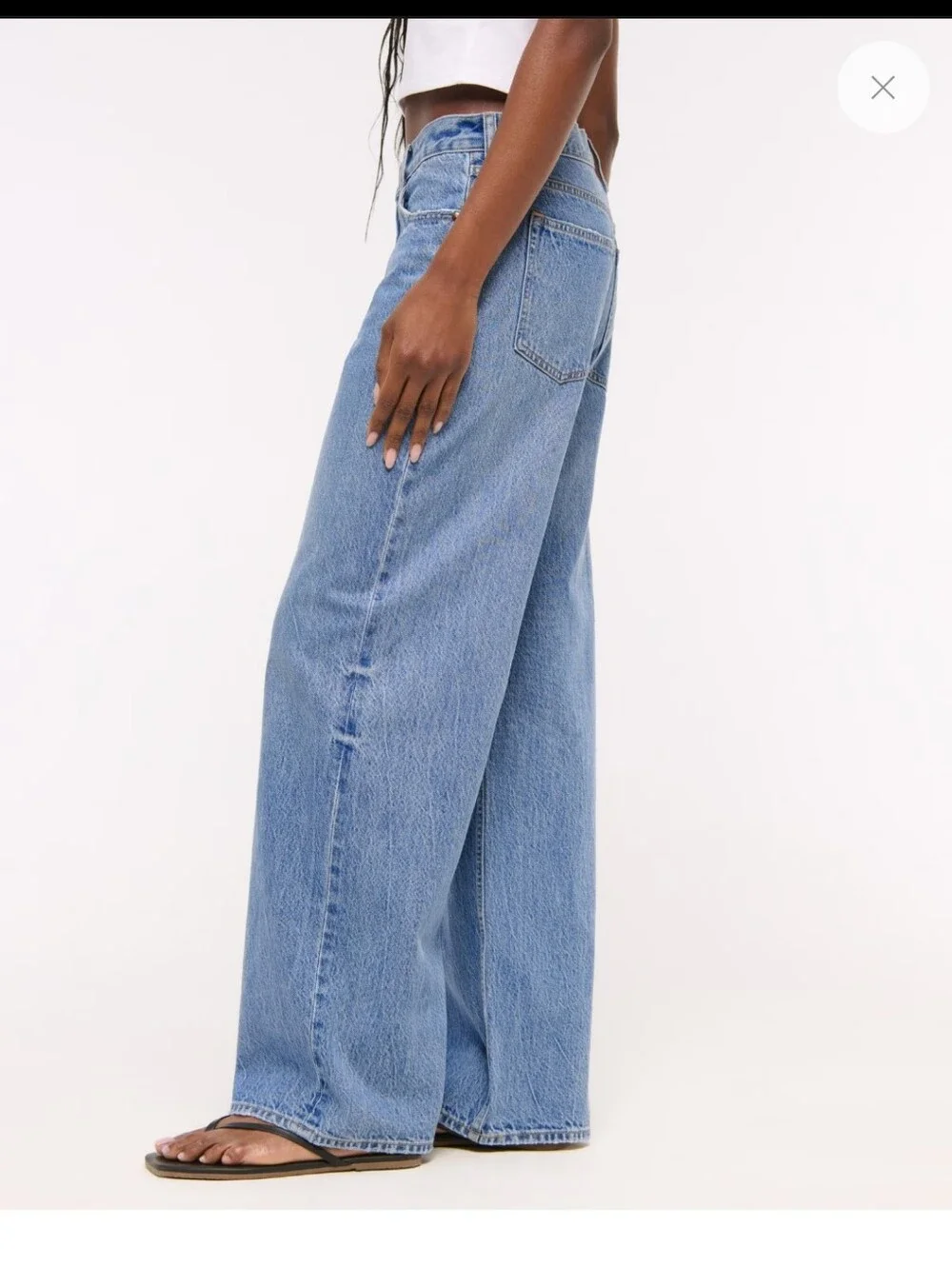Abercrombie & Fitch Low Rise Ultra-loose Jean Size 6/ 28 - Picture 3 of 11